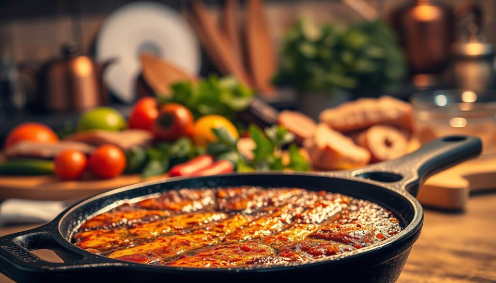 cast iron cooking