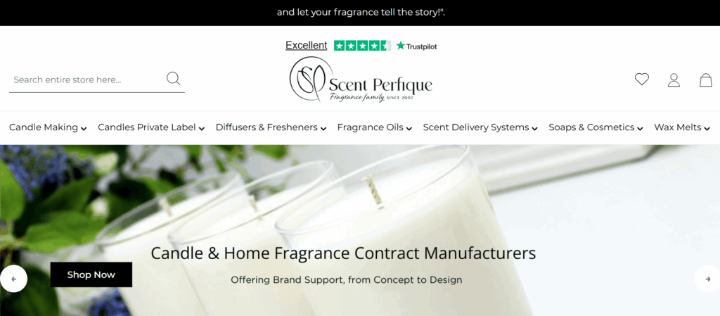 Scent Perfique candle and soap making supplier
